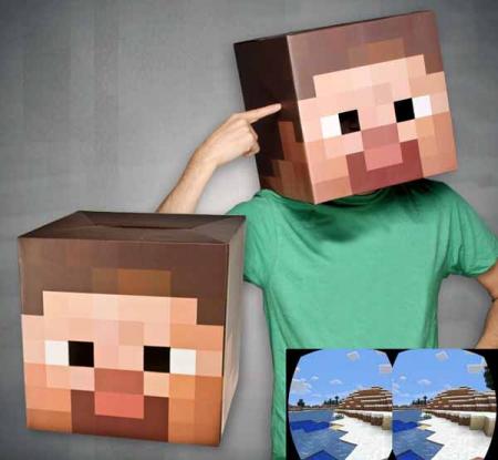 Майнкрафт (Minecraft) Голова-маска Стива