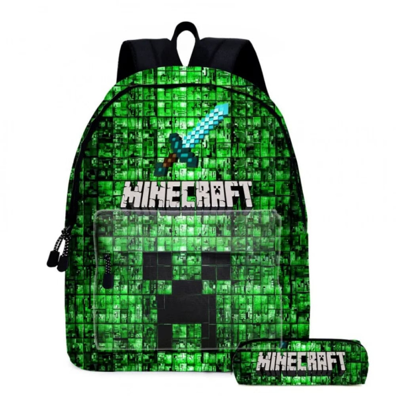 Майнкрафт (Minecraft) Комплект рюкзак с пеналом 