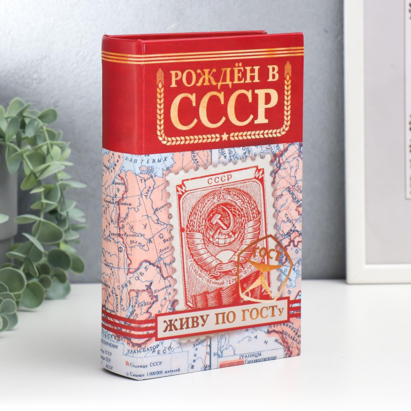 Книга-сейф "Рожден в СССР", 13*21 см