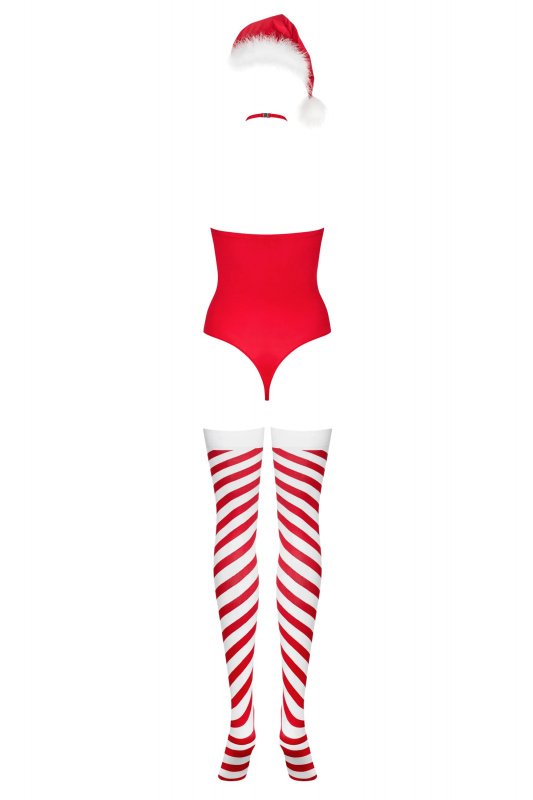Obsessive Костюм Снегурочки игровой KISSMAS Teddy Red