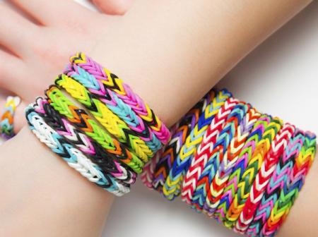 Резиночки для плетения браслетов, цвета микс