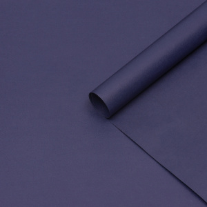 Бумага упаковочная крафт 50*70 см,синяя 