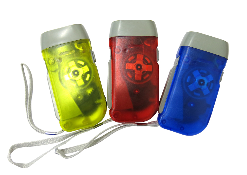 Фонарик с динамо-подзарядкой