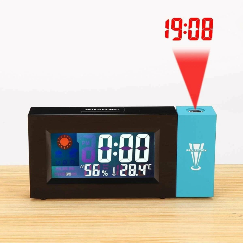 Часы будильник с проекцией времени