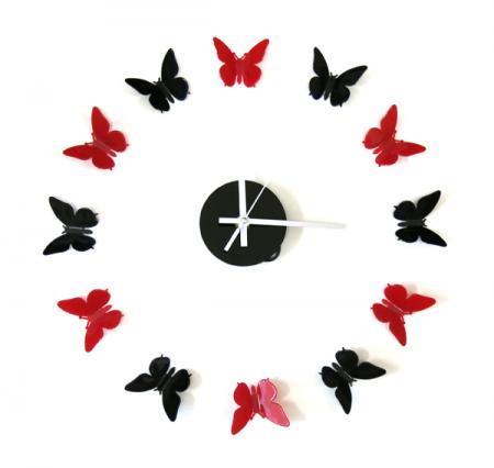 Часы настенные "Циферблат-бабочки"