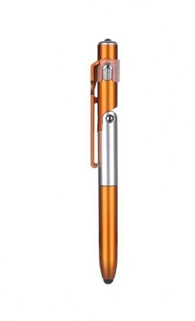 Ручка стилус-подставка для телефона с фонариком