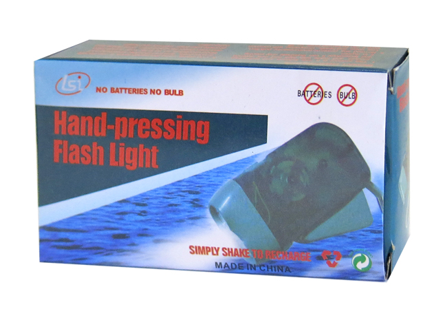 Фонарик с динамо-подзарядкой