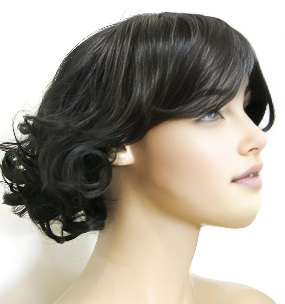 Парик шатенки с короткими вьющимися волосами Парик шатенки с короткими вьющимися волосами