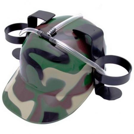 Каска "Военная", с подставками для банок