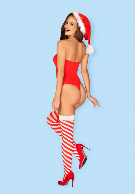 Obsessive Костюм Снегурочки игровой KISSMAS Teddy Red