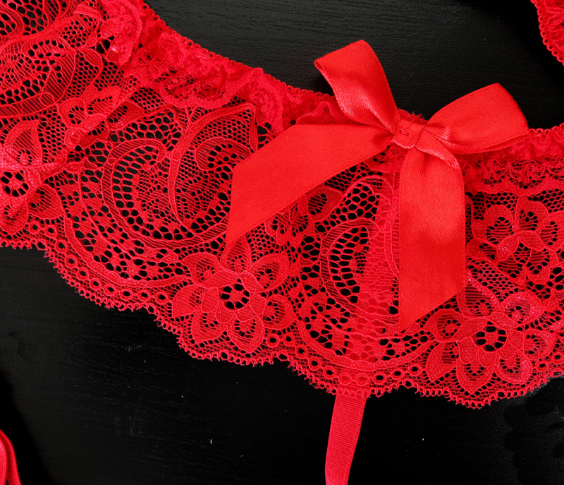 Пояс для чулок "Карис" ("Caris Belt Red") красный
