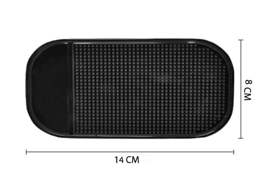 Коврик противоскользящий на панель автомобиля, 8*14 см