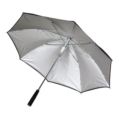 Зонт черный с рукояткой-фонариком