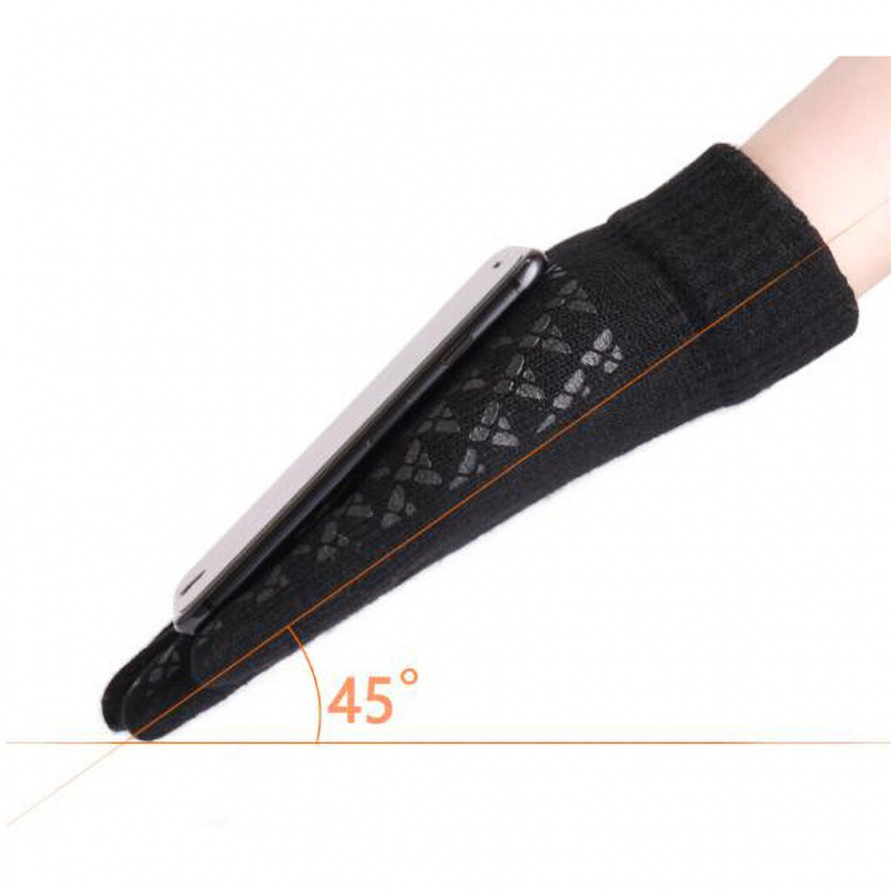 Перчатки зимние сенсорные, черные